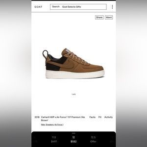 Carhartt WIP x Air Force 1 '07 Premium 'Ale Brown'